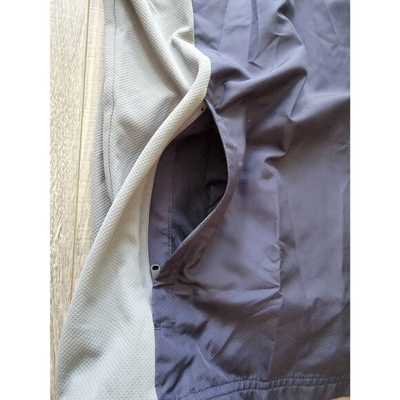 Adidas Adiclub Golf 2XL pullover Windbreaker Navy short sleeve NWT - Picture 6 of 7